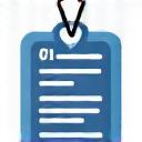 Icône de tableau de prix transparent.