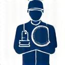 Icône de technicien avec certification.