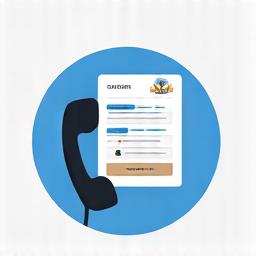 Icône de téléphone et de formulaire de contact.